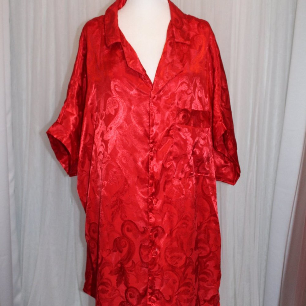 Circa 2000 Red Nightgown/shirt